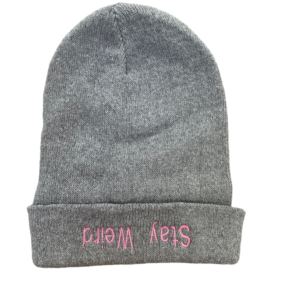 Stay Weird Fleece Lined Beanie